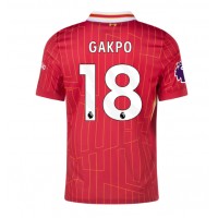 Fotbalové Dres Liverpool Cody Gakpo #18 Domácí 2024-25 Krátký Rukáv